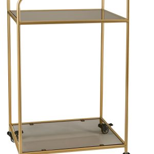 Miss Ãtoile - Bar Trolley Gold, H80 cm